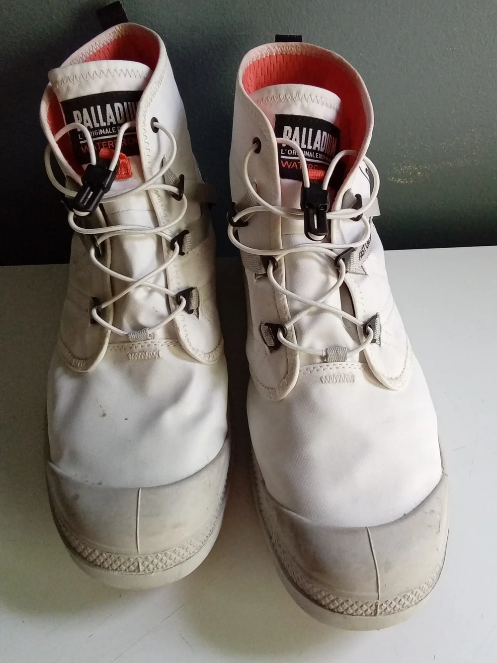 Palladium Pampa Lite+ Recycle WP+ White Waterproof Boots Fast Lacing High Top